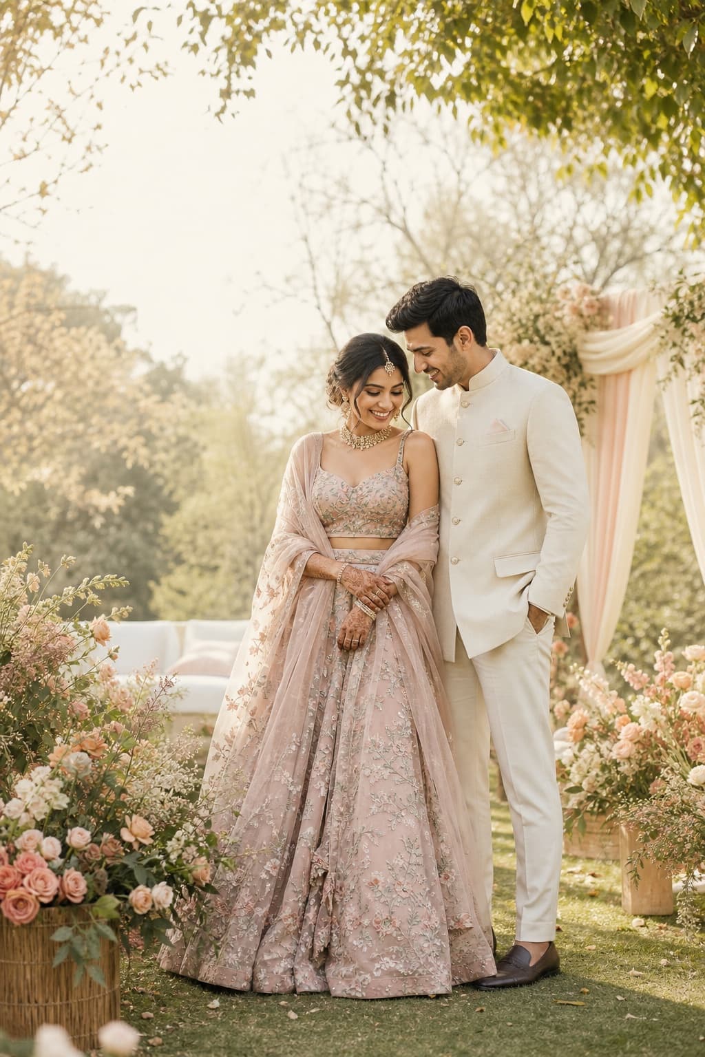 Floral Pastel wedding invitation preview