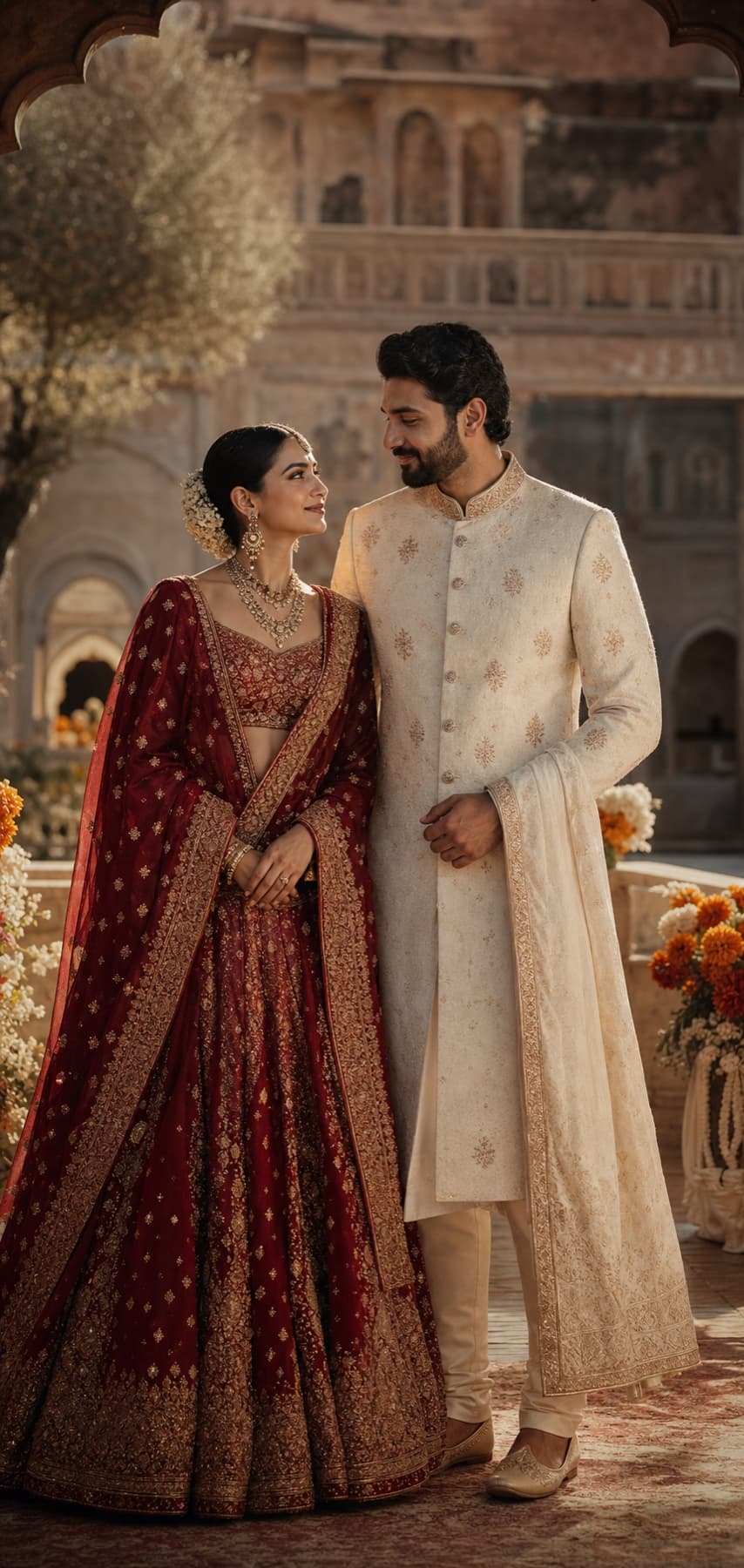 Royal Heritage mobile wedding website preview